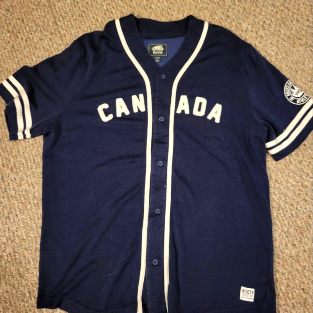 Men's XL Roots baseball shirt